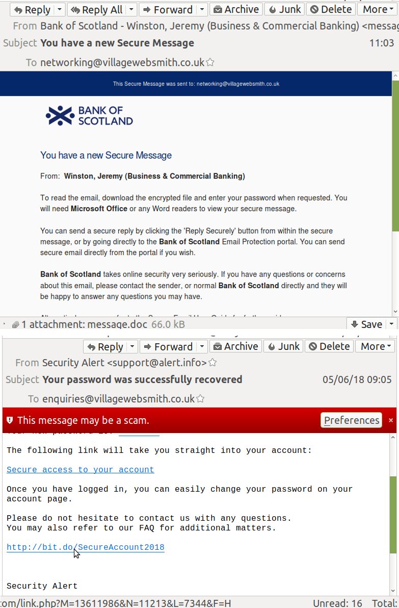 Image showing the blog item More variations on the phishing theme to help you keep safe online